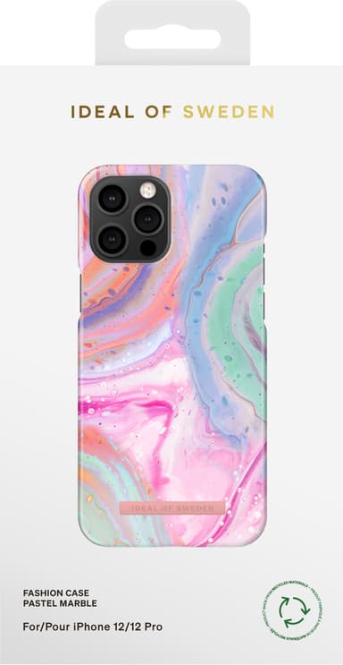 Ideal of Sweden Fashion fodral till iPhone 12/12 Pro (pastellmarmor)