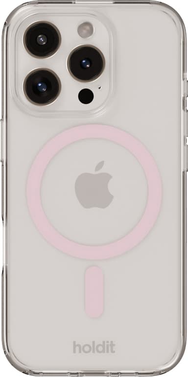 Holdit iPhone 16 Pro Max MagSafe fodral (rosa)