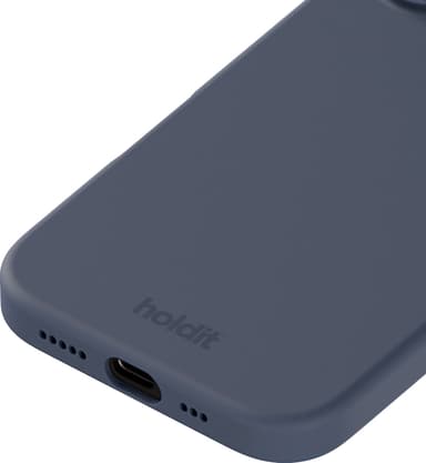 Holdit Silicone iPhone 16 fodral (marinblått)