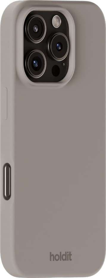 Holdit Silicone iPhone 16 Pro fodral (taupe)