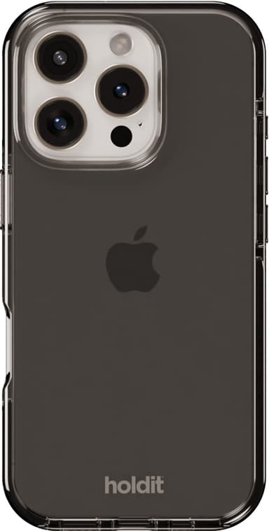 Holdit Seethru iPhone 16 Pro fodral (svart)