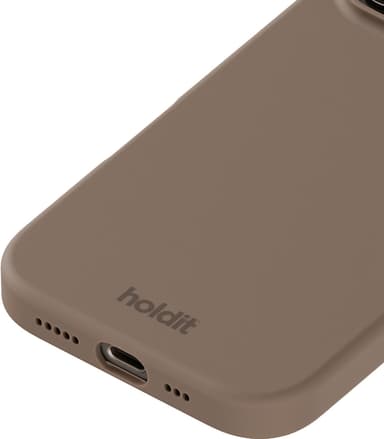 Holdit Silicone iPhone 16 Pro fodral (mockabrunt)