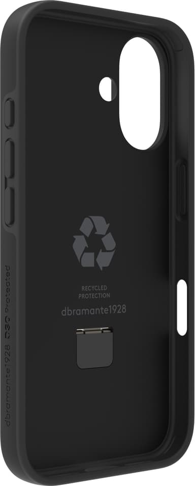 Dbramante1928 Iceland Ultra MS Kickstand iPhone 16 skal (svart)