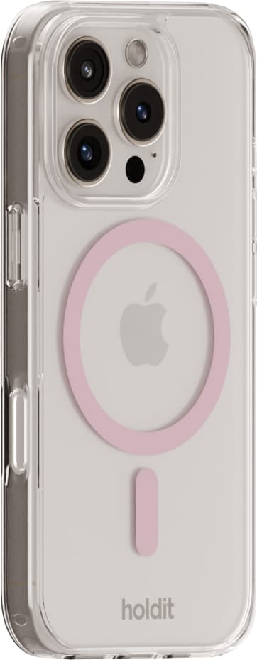 Holdit iPhone 16 MagSafe fodral (rosa)