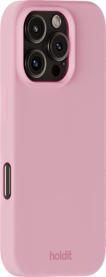 Holdit Silicone iPhone 16 Pro fodral (rosa)