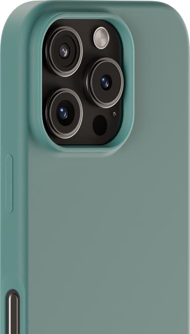 Holdit Silicone iPhone 16 Pro fodral (mossgrönt)