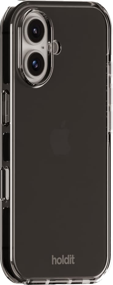 Holdit Seethru iPhone 16 fodral (svart)