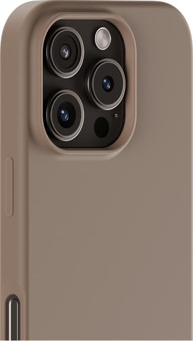 Holdit Silicone iPhone 16 Pro fodral (mockabrunt)