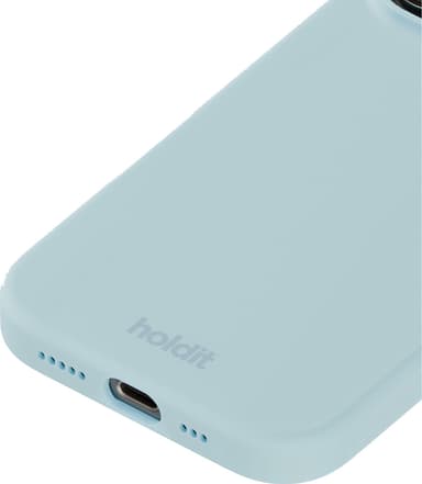 Holdit Silicone iPhone 16 Pro Max fodral (mineralblått)