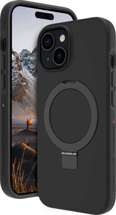 Dbramante1928 Iceland Ultra MS Kickstand iPhone 15 fodral (svart)