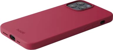 Holdit Silicone iPhone 12/12 Pro  fodral (röd sammet)