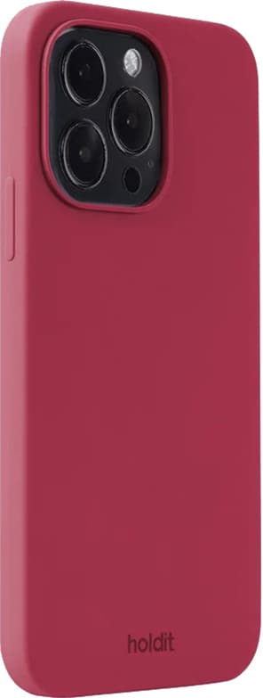 Holdit Silicone iPhone 15 Pro Max fodral (röd sammet)
