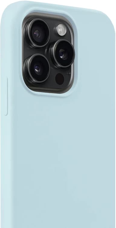 Holdit Silicone iPhone 15 Pro fodral (mineralblått)