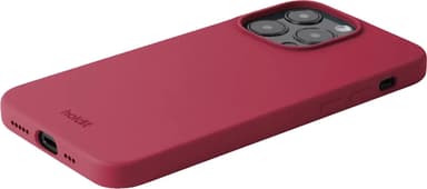 Holdit Silicone iPhone 15 Pro fodral (röd sammet)