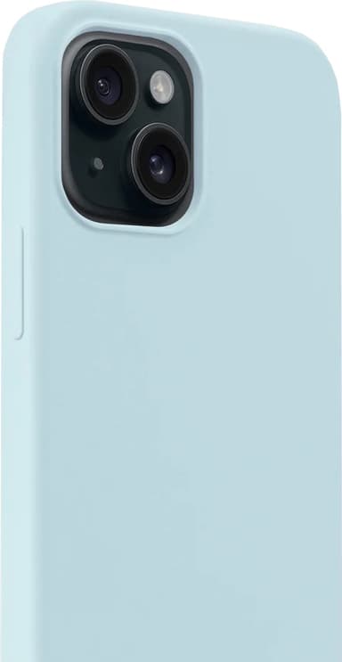 Holdit Silicone iPhone 15 fodral (mineralblått)