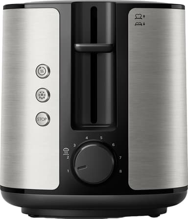 Philips Viva Collection brödrost HD2650/90 (rostfritt stål)