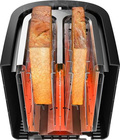 Philips Viva Collection brödrost HD2650/90 (rostfritt stål)