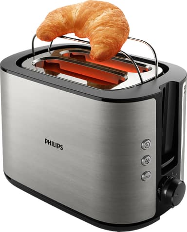Philips Viva Collection brödrost HD2650/90 (rostfritt stål)