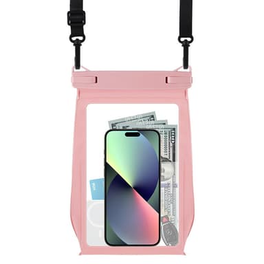 Vattentät telefonväska - liten crossbody-väska Rosa