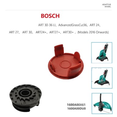 Trådspole med trimmertråd för Bosch grästrimmare