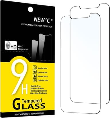 Skärmskydd iPhone 11 Pro, iPhone X, iPhone XS härdat glas 2-pack