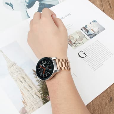 Rem kompatibel med Huawei Watch GT rostfritt stål guld