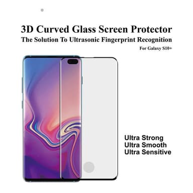 Skärmskydd Samsung Galaxy S10 Plus Härdat glas Transparent