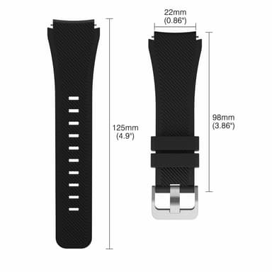 Samsung Gear S3 Frontier/Classic armband - svart