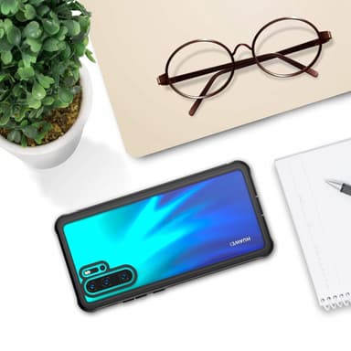 Huawei P30 Pro skal med skärmskydd Svart/Grå