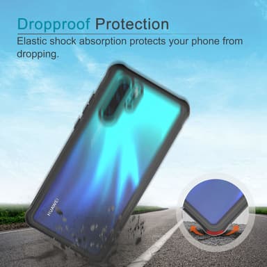 Huawei P30 Pro skal med skärmskydd Svart/Grå
