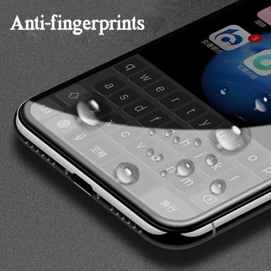 Skärmskydd iPhone X / iPhone XS 5D Härdat glas Svart