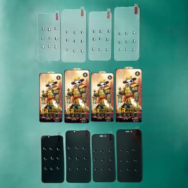 3-pack härdat glas HD Anti-Fingerprint Screen Film Kit Kompatibel med