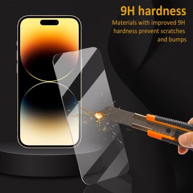 HD härdat glasfilm, aluminiumlegering Heltäckande skydd Fallsäkert för