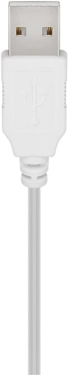 Goobay LED mini julgran med juldekoration, 15 mikro-LED i varmvitt (2700 K) och 75 cm USB-kabel, höjd ca 22 cm