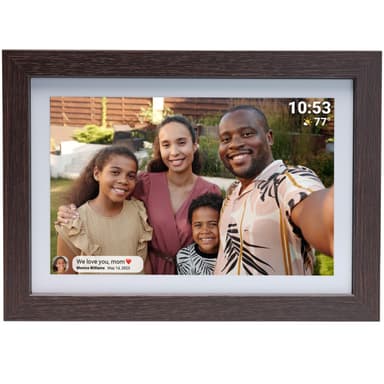 Denver Smart fotoram 10,1"" Wifi FRAMEO programvara PFF-1042DW Mörkt trä