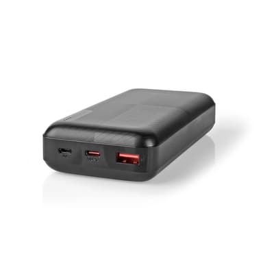 Nedis Powerbank | 20000 mAh | 1.5 / 2.0 / 3.0 A | Antal utgångar: 2 | Utgångsanslutning: 1x USB-A / 1x USB-Câ„¢ | Ingångsanslutning: 1x Micro USB / 1x USB-Câ„¢ | PD2.0 18W | Litium-polymer