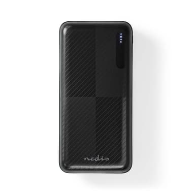 Nedis Powerbank | 20000 mAh | 1.5 / 2.0 / 3.0 A | Antal utgångar: 2 | Utgångsanslutning: 1x USB-A / 1x USB-Câ„¢ | Ingångsanslutning: 1x Micro USB / 1x USB-Câ„¢ | PD2.0 18W | Litium-polymer