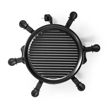 Nedis Gourmet / Raclette | Grill | 6 Personer | Spatel | Non-stick beläggning | Runda