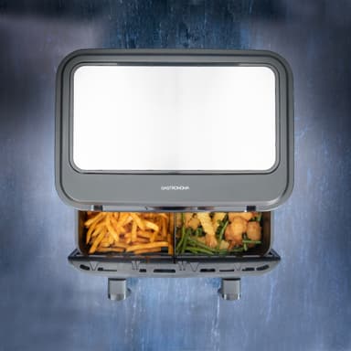 Gastronom dubbelzon airfryer 18290008 (svart)