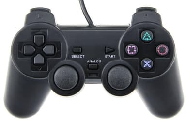 Handkontroll till Playstation 2 (Svart)