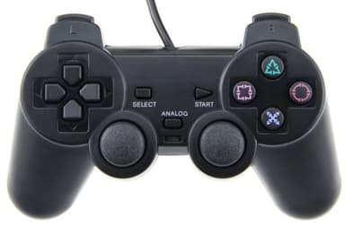 Handkontroll till Playstation 2 (Svart)