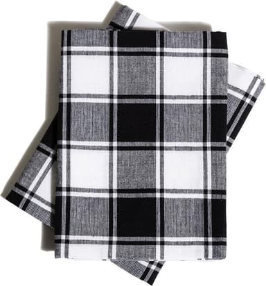 Queen Anne Kökshandduk 2-Pack Svart 45x65cm
