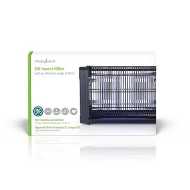 Nedis Mosquito Stop ljusfälla | 16 W | Lamptyp: F8T5/BL | Effektiv räckvidd: 50 m² | Svart