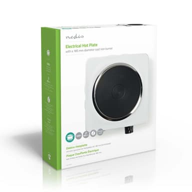 Nedis Elektrisk kokplatta | Matlagningszoner: 1 | 1500 W | Överhettningsskydd | Vit