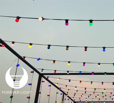 Forever Light Ljusslinga med plats för 10 lampor, 12m E27 IP65