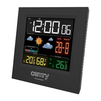 Camry Premium väderstation med färgdisplay