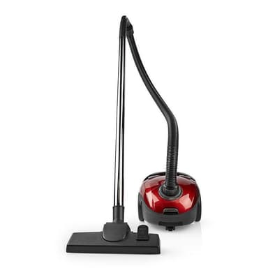 Nedis Dammsugare med påse | Med Väska | 700 W | Dammkapacitet: 1.5 l | Kombi Borste | aktionsradie: 7 m | Hepa | Antracit / Röd