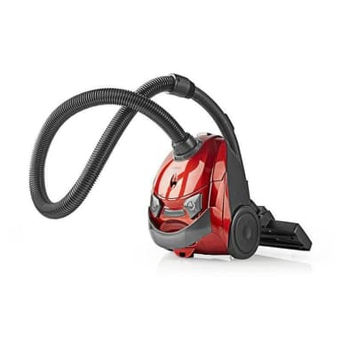 Nedis Dammsugare med påse | Med Väska | 700 W | Dammkapacitet: 1.5 l | Kombi Borste | aktionsradie: 7 m | Hepa | Antracit / Röd