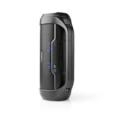 Nedis Bluetooth® Party Boombox | 6 timmar | 2.0 | 120 W | Uppspelning av media: AUX / Micro SD / USB | IPX5 | Synkroniseringsbar | Bärhandtag | Festljus | Svart