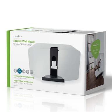 Nedis Högtalar Fäste | Kompatibel med: Sonos® Five™ / Sonos® PLAY:5™ | Vägg | 7 kg | Tilt / Vridning | Går att tilta | ABS / Stål | Svart